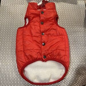 COLLECTION XIIX Large💖 30-44 lb Fleece Pet Dog Red White Coat $40💖